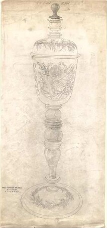 Walther, Conradin; u. a. Deutschland; Italien; Sammlung Conradin Walther: Band III, Nr. 317 - 359 (fol. 321 - 370) - Pokal (Ansicht)