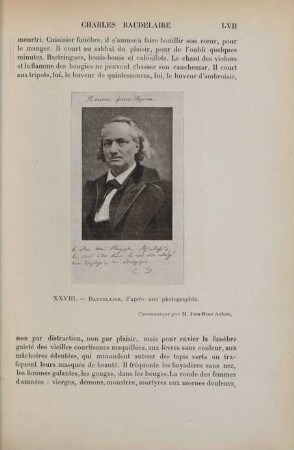 XXVIII. Baudelaire, d'aprés une photographie
