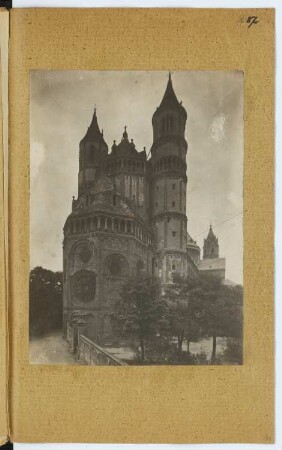 Dom, Worms: Ansicht von Osten (aus: Skizzen- und Fotoalbum 7)