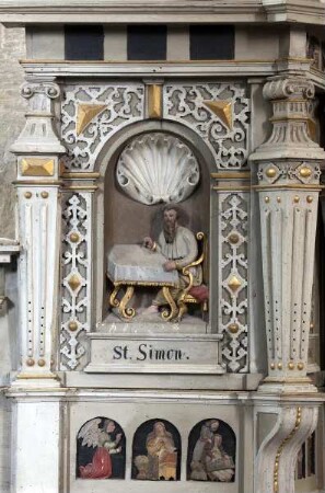 Evangelisten, Apostel und Trinität — Apostel Simon