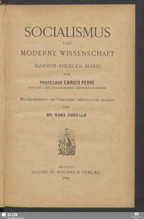 Socialismus und moderne Wissenschaft