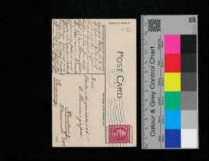 Postkarte von Anna Kannengiesser an Eduard Kannengiesser, Hamburg