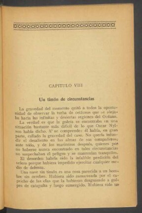 Capítulo VIII - Un timón de circunstancias