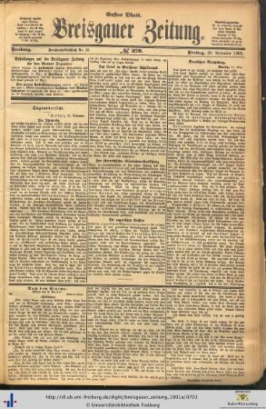 29.11.1901 (Erstes Blatt)