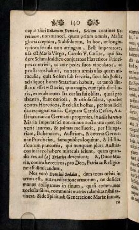 140-144, Nos vero Domini Sodales, dum totus orbis in armis ...