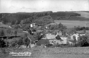unterer Ortsteil mit Bahnhof und Bartzsch-Fabrik