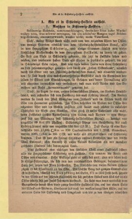 A. Wie es in Schleswig-Holstein aussieht