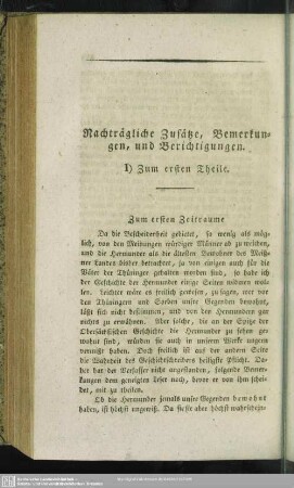 Nachträgliche Zusätze, Bemerkungen, und Berichtigungen