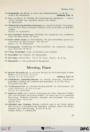 Messing, Eisen (Nr. 584-604)