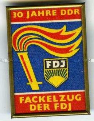 FDJ (Freie Deutsche Jugend), Fackelzug zum 30. Jahrestag der DDR