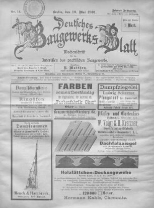 51. Jahrgang, Nr. 14.