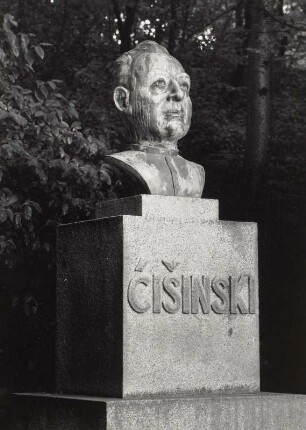 Denkmal für Jakub Bart-Cisinski : Denkmal für Jakub Bart-Cisinski. Bronze, Granit. Panschwitz-Kuckau, Lippepark