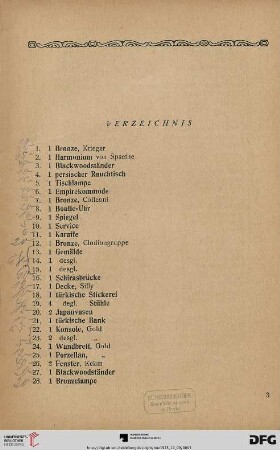 Verzeichnis (Nr. 1-457)