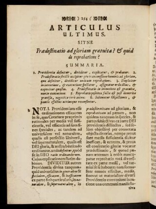254-264, Articulus Ultimus