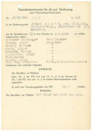 Blenk, Johann
