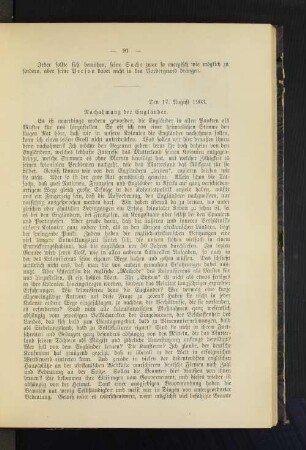 Den 17. August. 1903. Nachahmung der Engländer.
