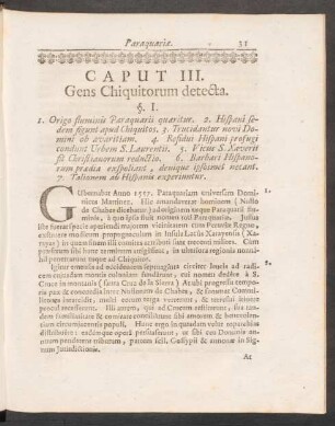 Caput III. Gens Chiquitorum detecta.