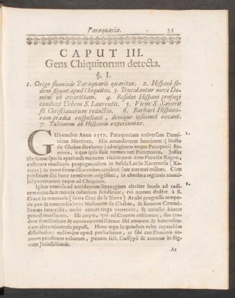 Caput III. Gens Chiquitorum detecta.