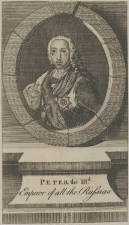 Bildnis von Peter the III., Emperor of all the Russias