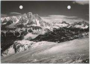 Alpen, Dolomiten, Monte Cristallo, Tre Croci, Tre Cime di Lavaredo
