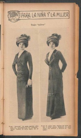 Trajes "tailleur" - [Ilustración] : Para la niña y la mujer
