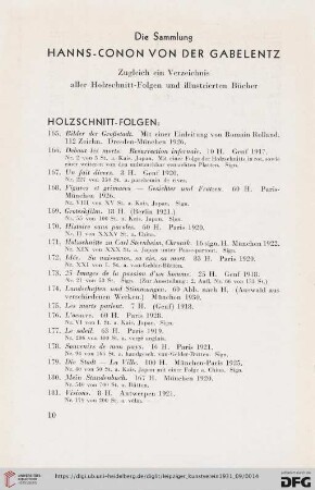 Die Sammlung Hanns-Conon von der Gabelentz