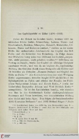 § 36: Das Capitelsgericht zu Lüder