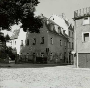 Glauchau, Kirchplatz 2, Wohnhaus, Eckansicht