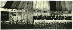 Wilhelm Pieck spricht zur Gründung der Deutschen Akademie der Künste (Panorama)