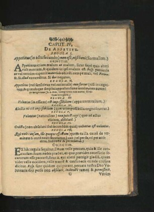 Caput IV. De Appetitu.