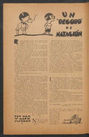 Un "record" de natación : Ilustró Billiken