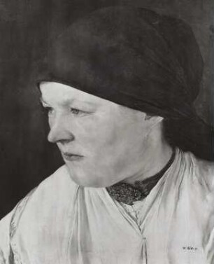 Weiblicher Studienkopf (die Schusterstochter Kretzinger)