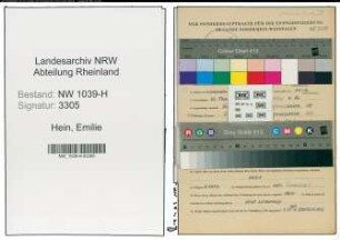 Entnazifizierung Emilie Hein , geb. 26.02.1895 ()