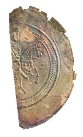 Münze, Brakteat (Hälbling), Prägejahr um 1208 - 1210