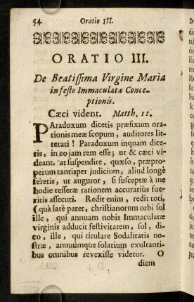 54-65, Oratio III