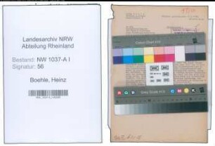 Entnazifizierung Heinz Boehle , geb. 00.00.0000 ()