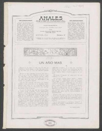 La nota : Un año mas