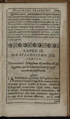 Caput IX. De Syllogismo Disiuncto
