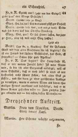 Dreyzehnter Auftritt