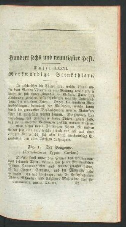 Hundert sechs und neunzigster Heft.