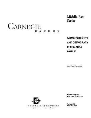 Women's rights and democracy in the Arab world