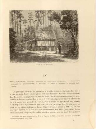 XV. Moeurs, habitations, costumes, ...