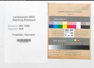 Entnazifizierung Hermann Froehlich , geb. 23.07.1894 (Polizist)
