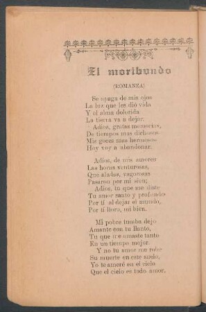 El moribundo : (Romanza)