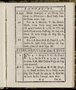 Februarius habet dies XXVIII