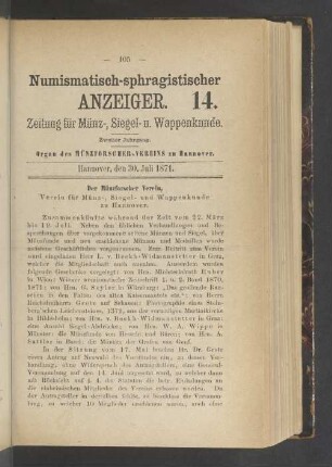 14. 30. Juli 1871