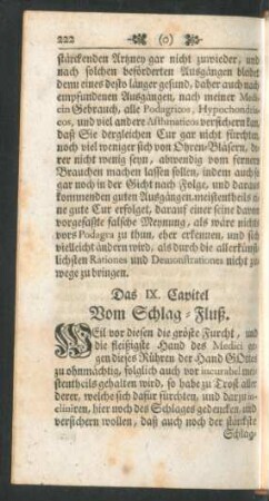 Das IX. Capitel Vom Schlag-Fluß
