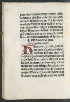 Miserere mei deus les dre pater noster
