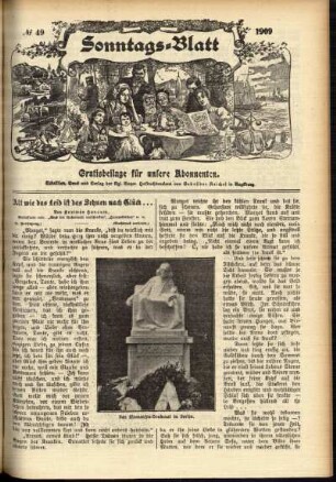 Ausgabe vom Sonntag, den 05. Dezember 1909.