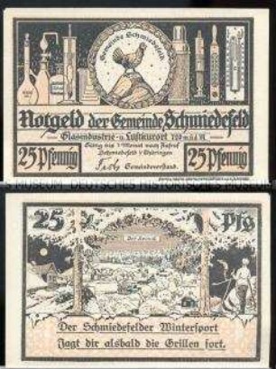 Schmiedefeld, Notgeldserie, 25 Pfennig